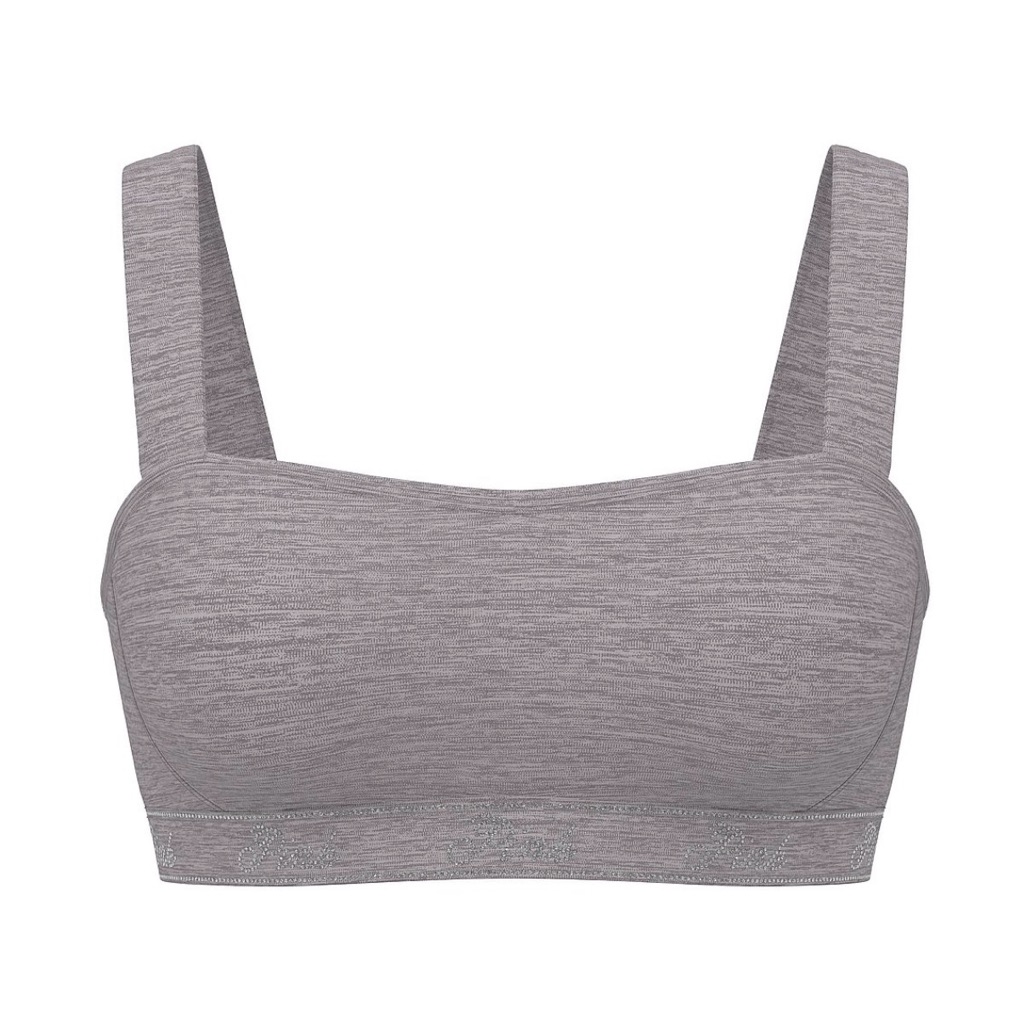 Victoria's Secret Pink Gray Relay Sports Bra With Rhinestone Logo